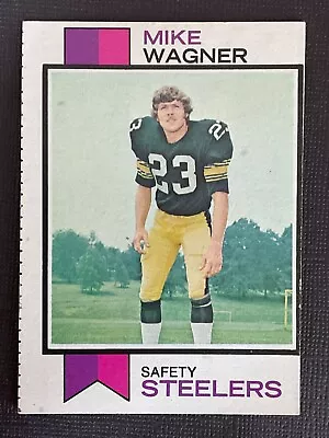 Mike Wagner 1973 Topps Rookie Football Card #246 - Pittsburgh Steelers Safety RC • $2.24