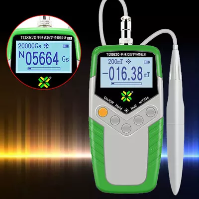 $73.32 • Buy Handheld Tesla Gauss Meter Magnetometer Digital Magnetic Field Tester Flux Meter