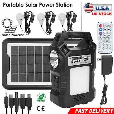 Portable Power Station Solar Generator Panel Power Bank Outlet Camping Emergency • $39.49