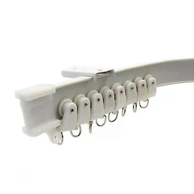 Flexible Curtain Track Rail Pole Window Caravan Cuttable Bendable Straight Bay • $102.78