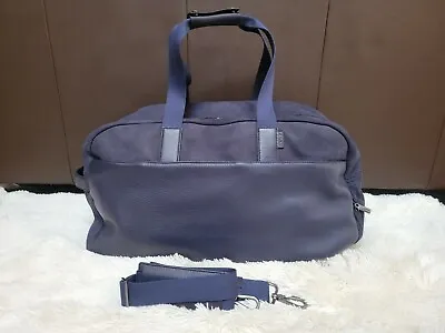 $500 • Buy AWAY Travel The Weekender In Rich Navy Nubuck Leather Duffle Bag Carry On