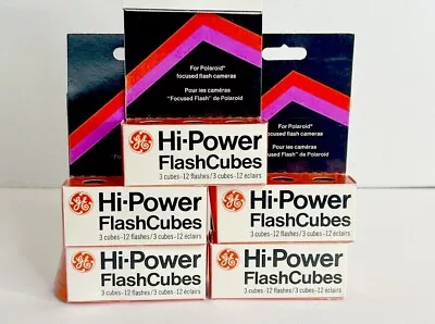 General Electric GE Hi Power Cube Pack Flash Bulbs For Polaroid New 5 Packs • $29.99