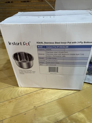 $30 • Buy Instant Pot - Stainless Steel Insert 8Qt...