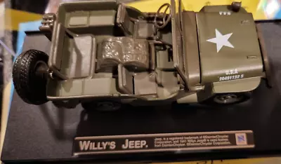 1999 Speedy Power Military Jeep Diecast With Plastic Cover Scale 1/32  - Green • $8