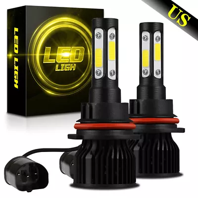 2024Upgrade 2X 9007 HB5 9004 LED Hi/Lo Beam Headlight Bulbs 6000K White 4side • $13.99