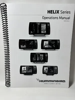 EUC Humminbird HELIX 532509-5EN_A Operations Manual: 348  Coil Bound B&W • $49.95