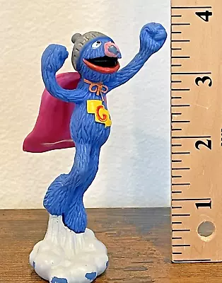 Vintage 4  Super Grover Sesame Street PVC Figure Muppets Applause SuperGrover • $10.99