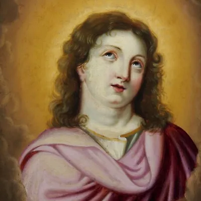 Antique 18th Century Oil Portrait Painting Of A Saint Possibly St. John • £250