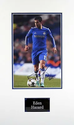 Eden HAZARD Signed & Mounted 12x8 Photo AFTAL COA Chelsea Belgium Football • £99.99