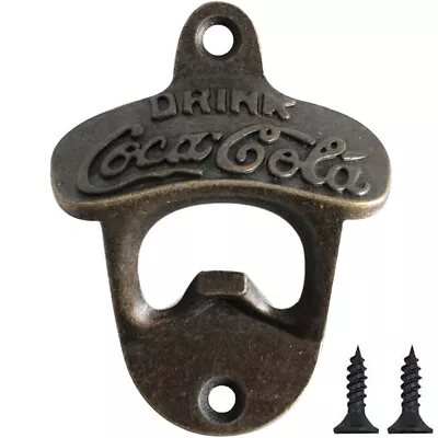 Coca Cola Wall Mount Bottle Opener Beer Bar Man Cave Decor Gift Australia • $14.90