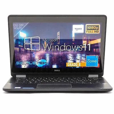 Laptop Dell E7270 125   I5 Windows 11 4GB 120GB Touchscreen Computer Portable • $650.39