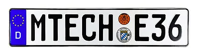 MTECH E36 BMW German License Plate • $34.99