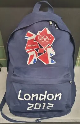 London Olympics Backpack Rucksack 2012 Blue Official Merchandise  • £14.99
