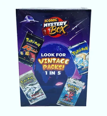 $139.99 • Buy Pokemon Iconic Mystery Booster Box - Sealed (1:5 Boxes Contains Vintage Pack)