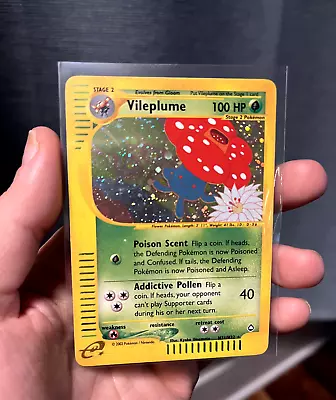 Vileplume Holo H31/H32 Aquapolis Rare Pokemon Card  🌿 • $70