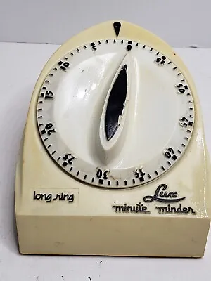 Vintage Lux Minute Minder Kitchen Timer Long Ring Egg Timer CP1929 • $5.56