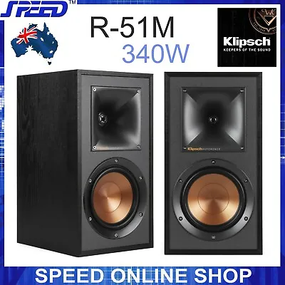 Klipsch Reference R-51M 340W Bookshelf Speakers - Pair - BLACK • $699