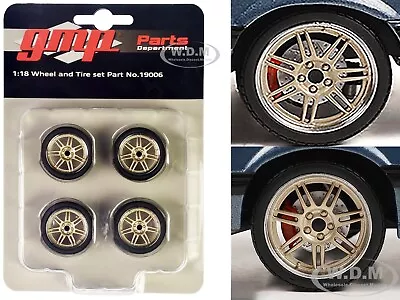 7-spoke Custom Wheels & Tires 4 Piece Set For 1/18 Scale Models By Gmp 19006 • $14.99