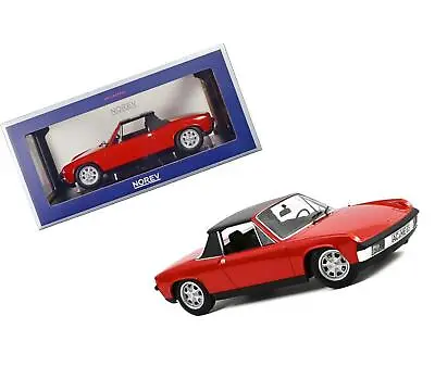 1972 Volkswagen-Porsche 914 1.7 Bahia Red With Black Top 1/18 Diecast Model Car • $109.02