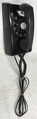 1950s WESTERN ELECTRIC A/B 554 ( 2-59 ) BLACK Rotary Dial Wall Mount Telephone • $75.99