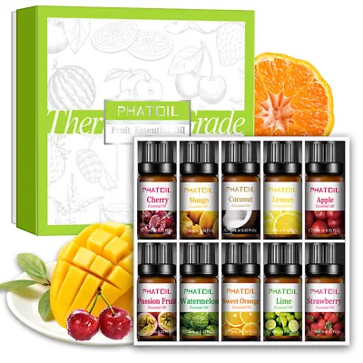 $20.39 • Buy Essential Oils Fragrance Oils Set (10x 10ml ) Diffuser Oil For Candle Making AU