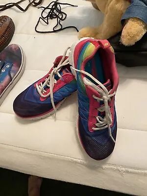$7 • Buy Girls Multi Color Sneakers Good Condition