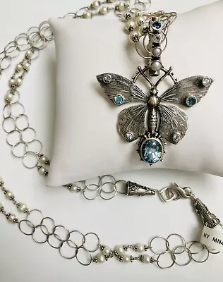 Echo Of The Dreamer-Mars And ValentineButterfly￼necklace. • $640