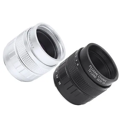 35mm F1.7 C Mount Television TV Film Fixed Focus Mirrorless Camera Lens Acce GDS • £26.99
