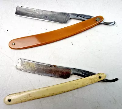 Vintage George Wostenholm & Sons Straight Razors - Lot Of 2 - Sheffield • $54.99