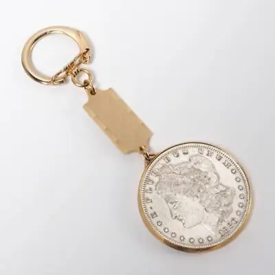 1880 Morgan Silver Dollar Antique Coin Collector Gift Swank Keychain • $80