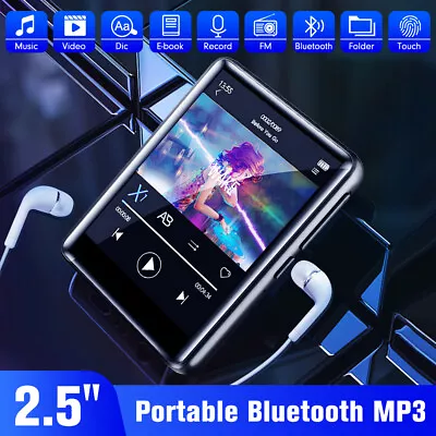 Bluetooth MP4 MP3 Player HiFi Lossless Sound FM Radio Music Voice Recorder 32G • $28.69