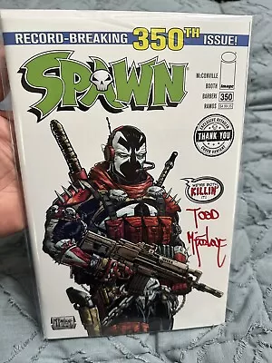 Spawn #350 Exclusive Retailer Thank You Cover Variant SignedTodd McFarlane 2024 • $325