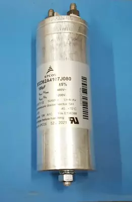 CAPACITOR  B32362A4107J080 EPCOS 480VAC 100UF 5%Metallized Radial Can • $55