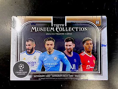 2021-22 Topps Museum Collection UEFA Champions Soccer HOBBY BOX Pre Order • $499.99