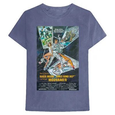 Men's James Bond Moonraker Slim Fit T-shirt X-Large Denim • $28.04