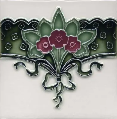 Porteous 6 X6  Majolica Art Tile Art Nouveau Arts & Crafts - V115C • $25
