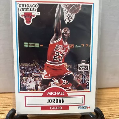 MICHAEL JORDAN  1990-91 Fleer Basketball #26  BASE CARD  Chicago Bulls • $1.99