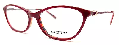 ELLEN TRACY - MUMBAI BURGUNDY LAMINATE 53/15/135 - NEW Authentic EYEGLASSES • $19.95