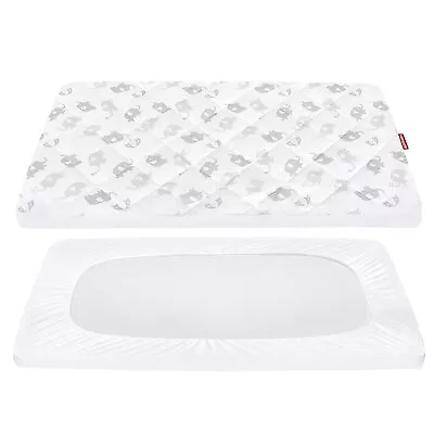 Mini Crib Mattress Pad Cover Quilted Pack N Play Mattress Protector 39 ×27 ×5  • $17.99