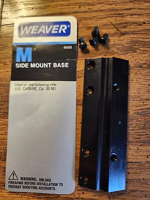 Weaver M Side Mount Base U.S. Carbine 30 Cal M1 • $12