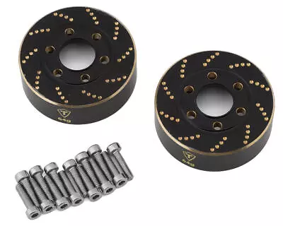 Treal Hobby 1.9  Brass Wheel Brake Disc Weights (Black) (64g) (2) • $16.98