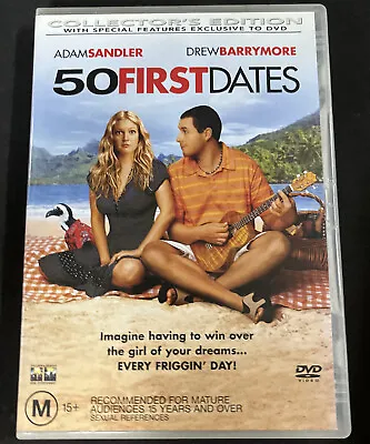 $6.99 • Buy 50 First Dates  (DVD, 2004) Adam Sandler, And Drew Barrymore – Region 4- Comedy