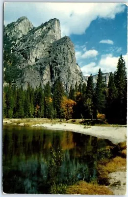 Postcard - Three Brothers - Yosemite National Park Mariposa County California • $3.46