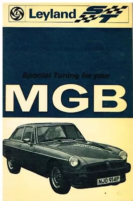 Mg Mgb Roadster Gt Coupe Original 1976 Special Tuning & Tuning Products Handbook • $34.19