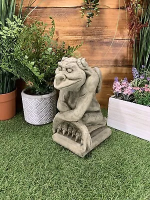 Stone Garden Gothic Gargoyle Gremlin Devil Dragon Detailed Ornament  • £31.45