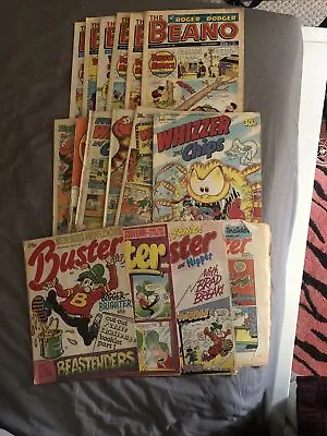 £9.99 • Buy 6 Beano, 6 Whizzed And Chips And 4 Buster Vintage Comics