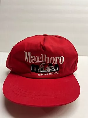 Vintage New 1992 MARLBORO RACING Team Hat Red  • $45