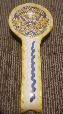 Beautiful Vintage Meridiana Ceramiche Italy Spoon Rest Ceramic Hand Painted • $21.99