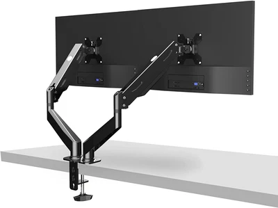 $47.46 • Buy Dual Monitor Stand For 17-27In Screens, Gas Spring Arm, Adjustable Monitor Mount
