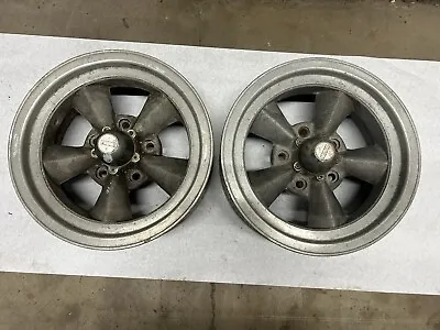 Vintage Torque Thrust Style Mag Wheels 15x6 Appliance 5on5 Full Size GM Gasser • $549.99